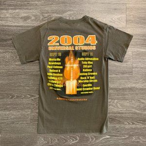VTG Y2K Universal Studios Rock The Universe Christian Band Concert Shirt Sz. S